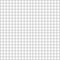 20x20ピクセルのグリッドが示された画像。各四角形は1ピクセルを表し、合計で400個ピクセルが並んでいます。