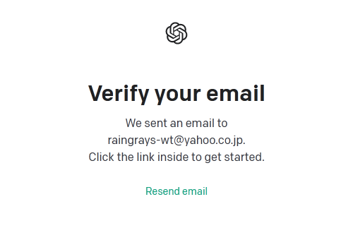 ChatGPTの登録手順を示す